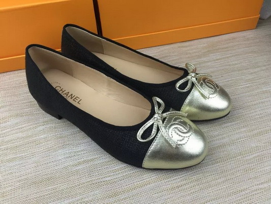 CHANEL Shallow mouth flat shoes Women--151